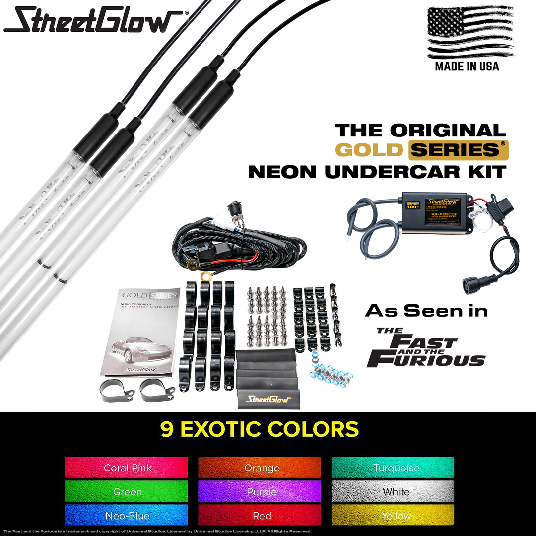 The Original Gold Series Neon Undercar Kit StreetGlow