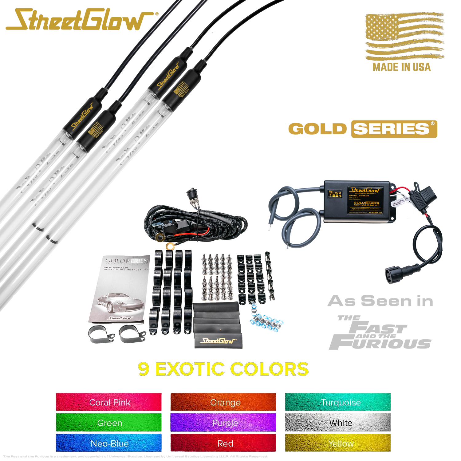 The Original Gold Series Neon Undercar Kit